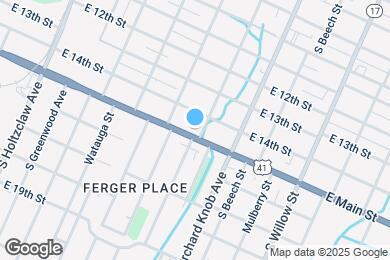 Map image of the property - 1713 E Main St