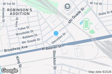 Map image of the property - 814 Baker Ave