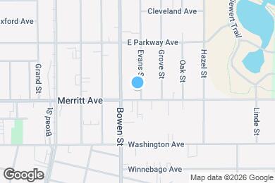 Map image of the property - 513 Evans St