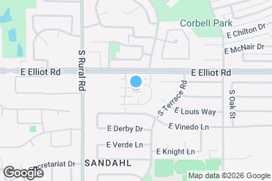 Map image of the property - 1041 E Sunburst Ln