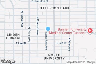 Map image of the property - 1728 N Santa Rita Ave