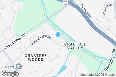 Map image of the property - Creekside at Crabtree