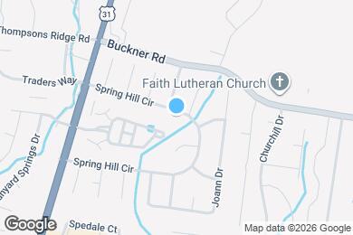 Map image of the property - 2164 Spring Hill Cir