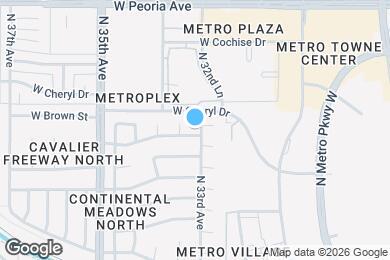 Map image of the property - 10034 N 33rd Ave