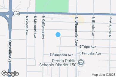 Map image of the property - 3421 N Indiana Ave