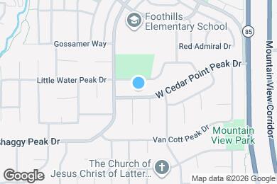 Map image of the property - 5070 W Cedar Point Peak Dr