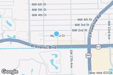 Map image of the property - 2800 NW 1st Ct