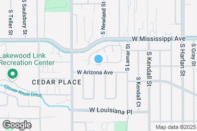Map image of the property - 6660 W Mississippi Way