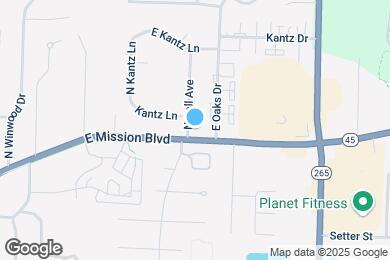 Map image of the property - 1920 N Ball Ave