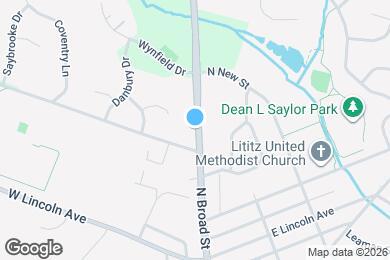 Map image of the property - 358 N Broad St