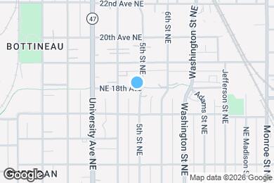 Map image of the property - 1730 5th St NE