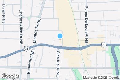 Map image of the property - 722 Lakeview Ave NE