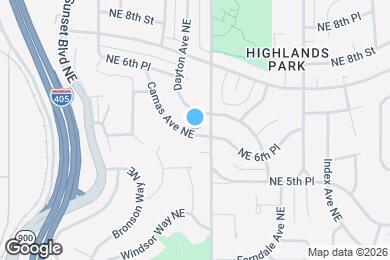 Map image of the property - 604 Camas Ave NE