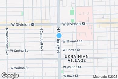 Map image of the property - 1107 N Western Ave