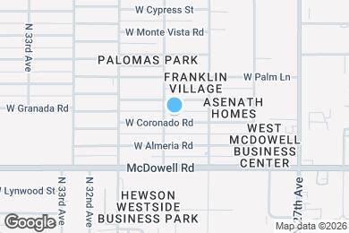 Map image of the property - 2938 W Coronado Rd