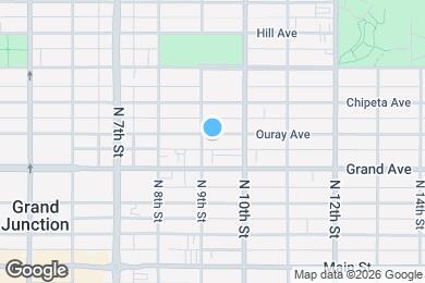 Map image of the property - 909 Ouray Ave