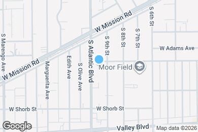 Map image of the property - 918 W San Marino Ave
