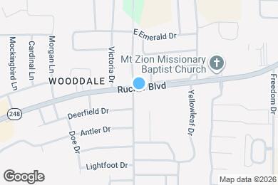 Map image of the property - 1600 Rucker Blvd