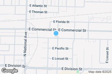 Map image of the property - 1371 E Blaine St