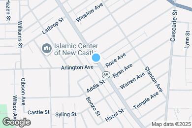 Map image of the property - 1326 E Washington St