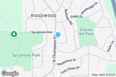 Map image of the property - 1043 N Thompson Dr