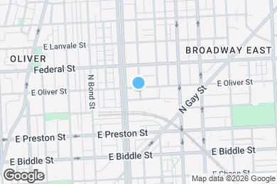 Map image of the property - 1715 E Oliver St