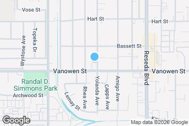Map image of the property - 6819 Yolanda Ave