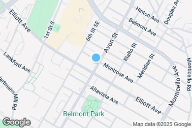 Map image of the property - 1001 Avon St