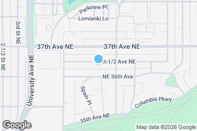 Map image of the property - 582 36 1/2 Ave NE