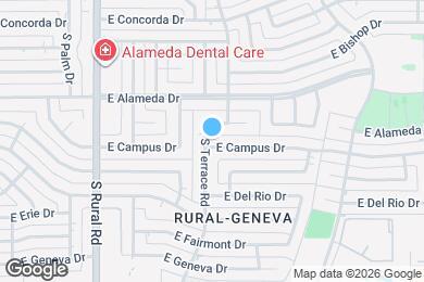 Map image of the property - 1104 E Campus Dr