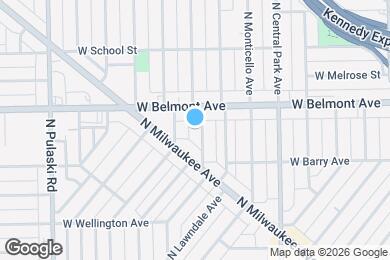 Map image of the property - 3144 N Ridgeway Ave