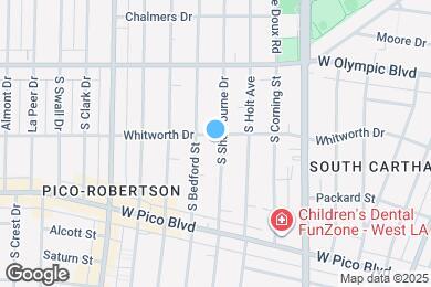 Map image of the property - 1109 S Sherbourne Dr