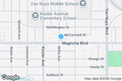 Map image of the property - 14757 Magnolia Blvd