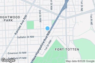 Map image of the property - 5122 New Hampshire Ave NW