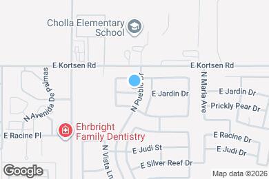 Map image of the property - 1190 E Jardin Dr