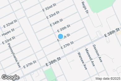 Map image of the property - 1305 E 36th St