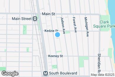 Map image of the property - 727 Hinman Ave