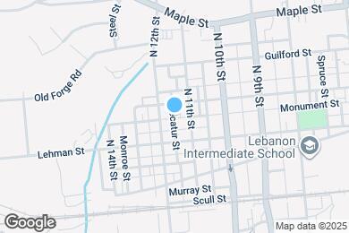Map image of the property - 1121 Monument St
