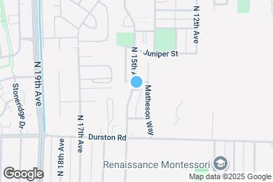 Map image of the property - 806 N 15th Ave