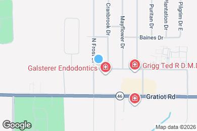 Map image of the property - 252 N Frost Dr