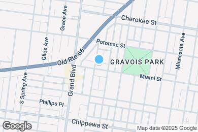 Map image of the property - 3453 Miami St