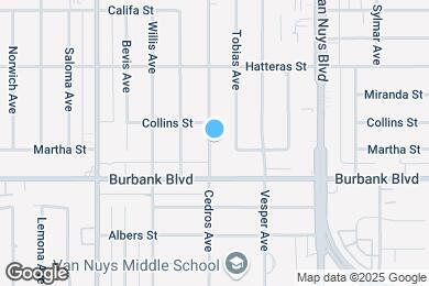 Map image of the property - 5636 Cedros Ave