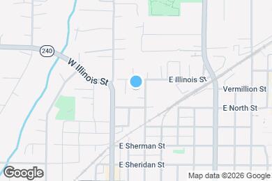 Map image of the property - 206 E Illinois St