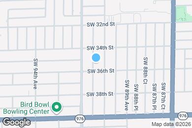Map image of the property - 3531 SW 91st Ave