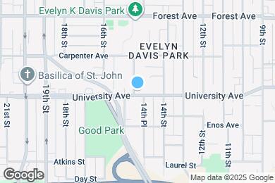 Map image of the property - 1435 University Ave