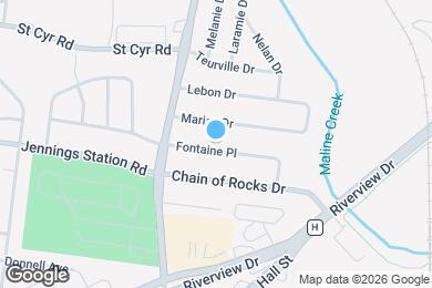 Map image of the property - 921 Fontaine Pl