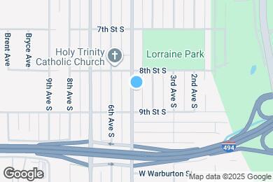 Map image of the property - 825 5th Ave S
