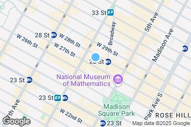Map image of the property - 43 W 27th St