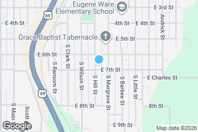 Map image of the property - 623 S Hill St