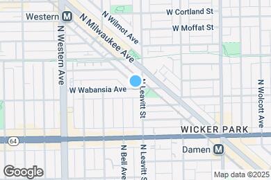 Map image of the property - 2210 W Wabansia Ave